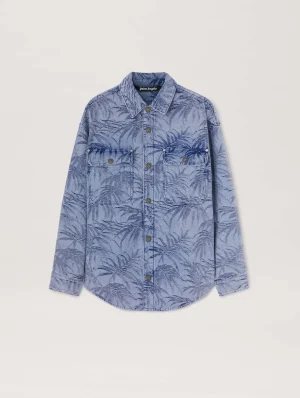 palms-jacquard-denim-shirt