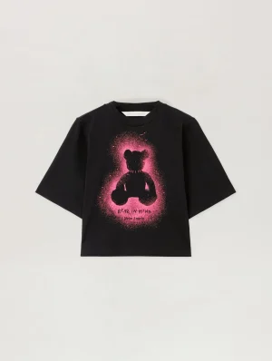 spray-bear-cropped-tee