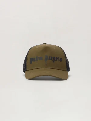 spray-logo-army-green-trucker-cap