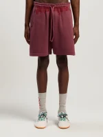 spray-waist-logo-burgundy-sweatshorts-1