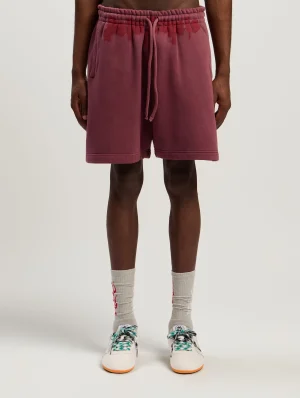spray-waist-logo-burgundy-sweatshorts-1
