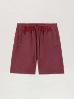 spray-waist-logo-burgundy-sweatshorts