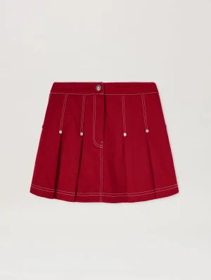 vintage-pleated-mini-red-skirt-1