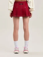 vintage-pleated-mini-red-skirt-4